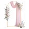Gold Wedding Arch Backdrop Stand Easy Assembly for Birthday and Ceremony